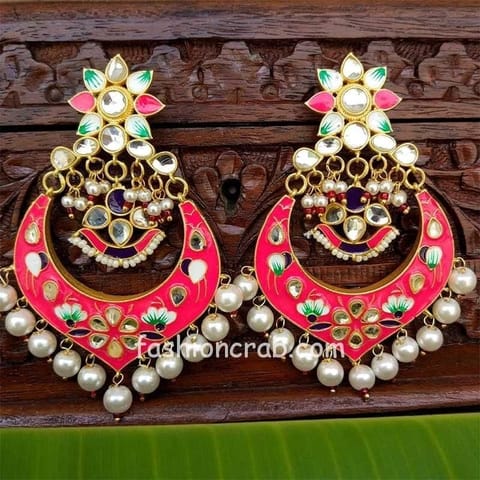 German Silver Afghani Chandbali Earrings – beadsnfashion