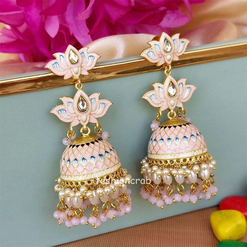 Jhumka pink on sale