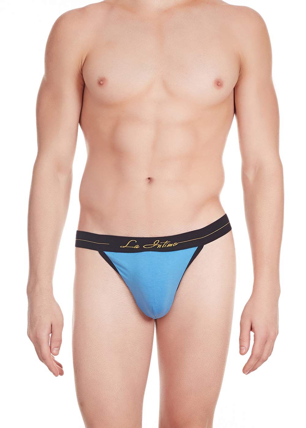 La Intimo Y-Men Thongs Underwear G-String Underwear | Thongs for Men Blue