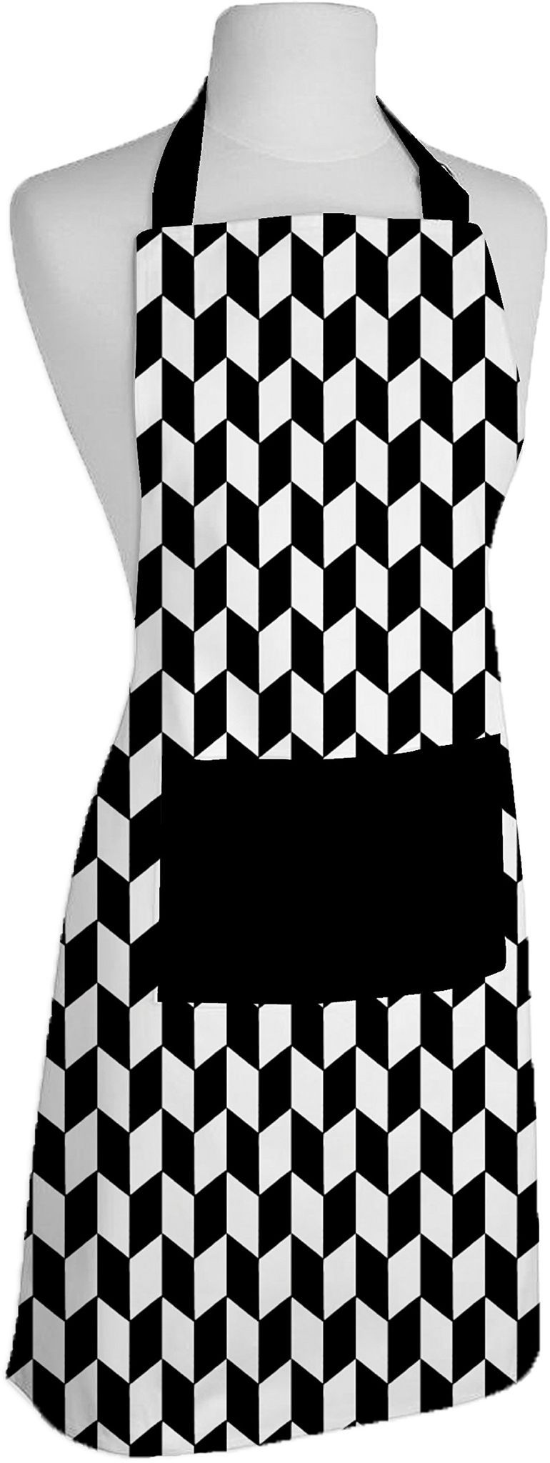 AIRWILL, 100% Cotton Designer Printed Aprons, Sized 65cm in Width & 80cm in Length with 1 Center Pocket, Adjustable Buckle on Top and 2 Long Ties On Both 2 Sides. Pack of 1 piece