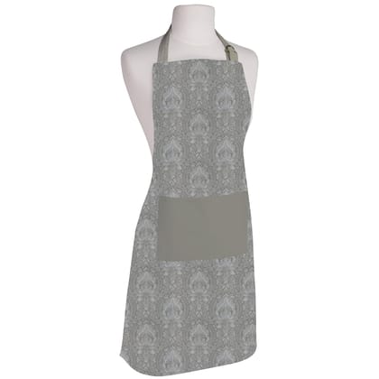 AIRWILL, 100% Cotton Designer Printed Aprons, Sized 65cm in Width & 80cm in Length with 1 Center Pocket, Adjustable Buckle on Top and 2 Long Ties on Both 2 Sides. Pack of 1 piece