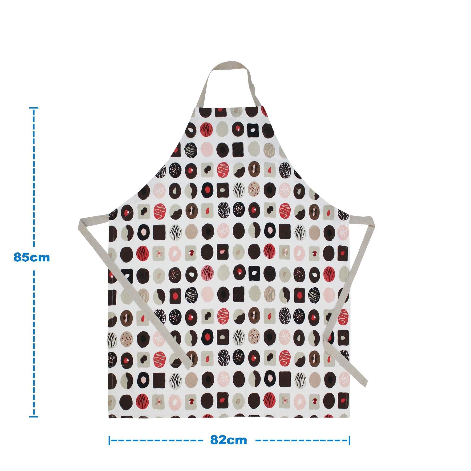 AIRWILL Cotton Printed Design Multicolor Color Apron (Pack of 1pc)