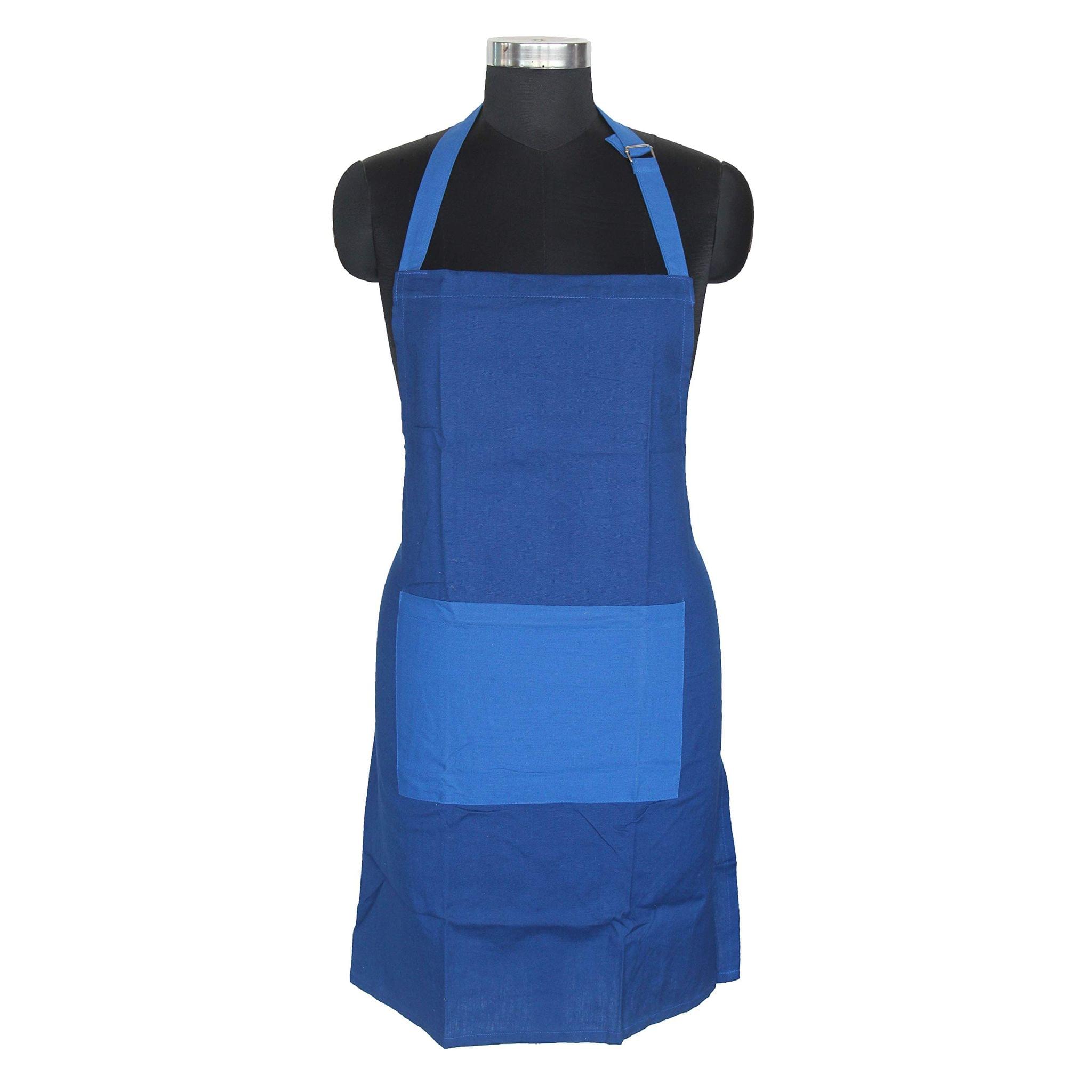 AIRWILL, 100% Cotton Designer Self Designed Bib Apron, Sized 65cm in Width and 80cm in Length with 2 Long Straps on Both Sides and Adjustable Buckle on Top. Pack of 1 pc