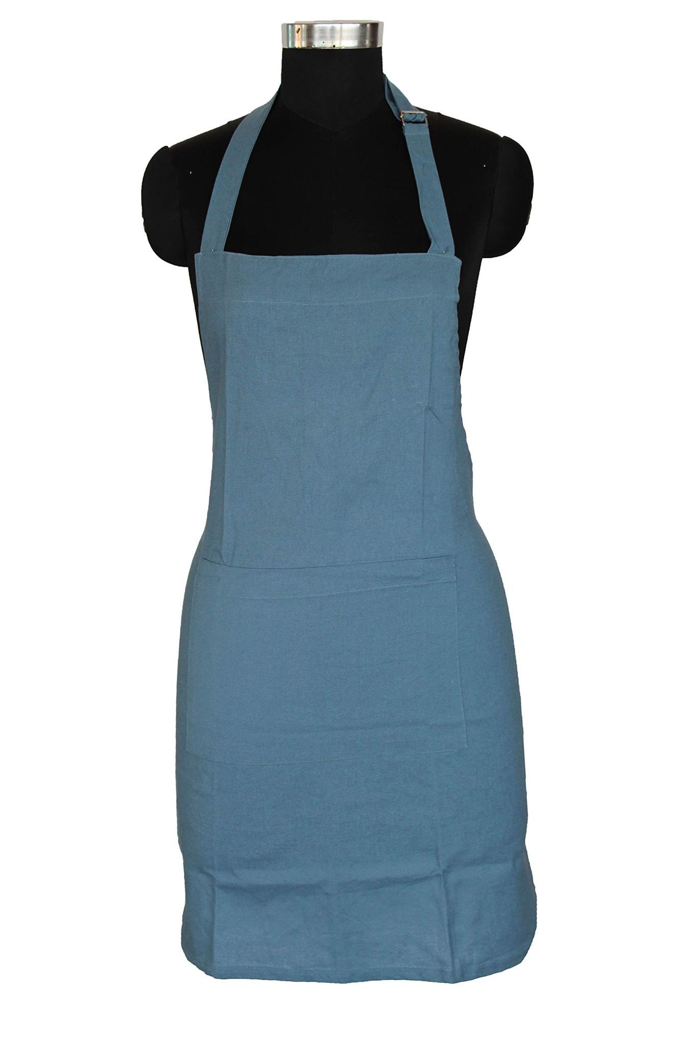 AIRWILL, 100% Cotton Designer Self Designed Bib Apron, Sized 65cm in Width and 80cm in Length with 2 Long Straps on Both Sides and Adjustable Buckle on Top. Pack of 1 pc