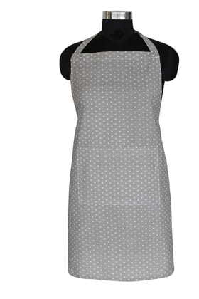 AIRWILL, 100% cotton designer aprons, sized 65cm in width and 80cm in length with 1 center pocket, adjustable buckle on top and 2 long ties on both 2 sides. Pack of 1 piece.