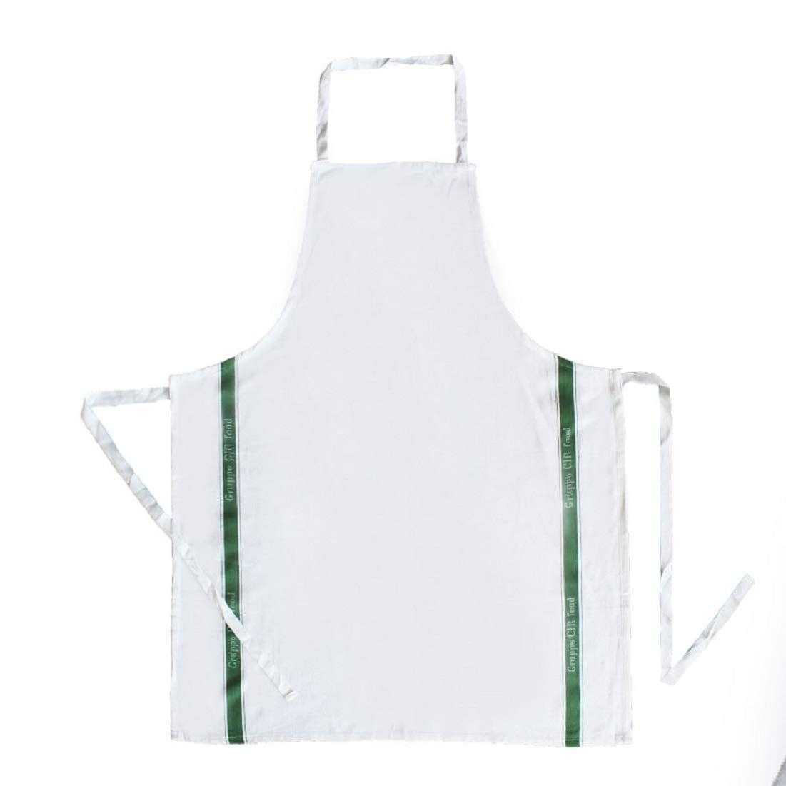 AIRWILL, 100% cotton designer aprons, sized 65cm in width and 80cm in length with 1 center pocket, adjustable buckle on top and 2 long ties on both 2 sides. Pack of 1 piece.