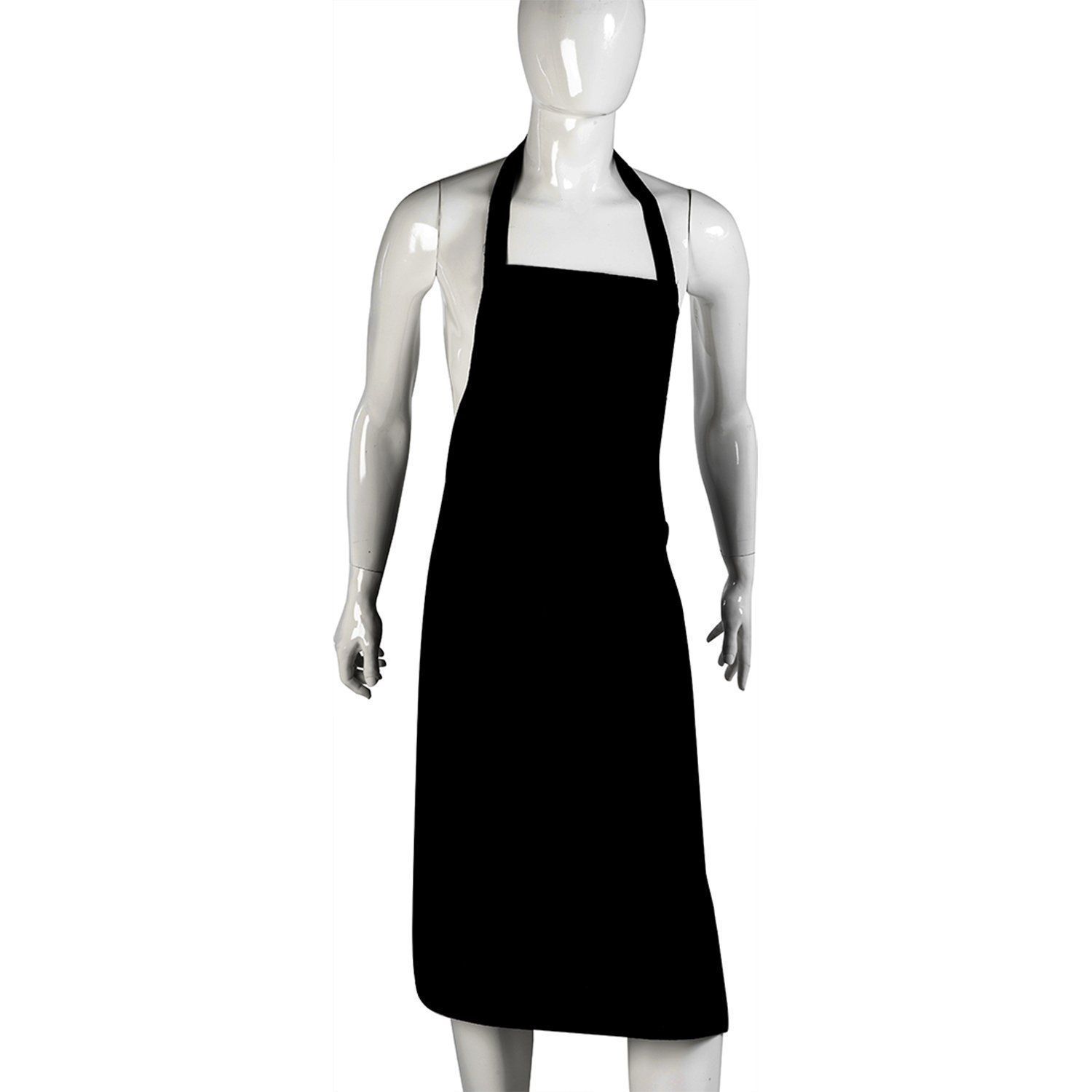 AIRWILL, 100% Cotton Solid Color Aprons, Sized 65cm in Width & 80cm in Length with 1 Center Pocket, Adjustable Buckle on Top and 2 Long Ties On Both 2 Sides. Pack of 1 piece