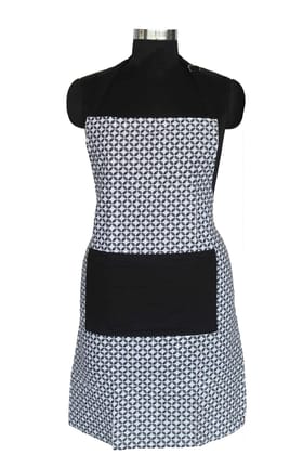 AIRWILL, 100% Cotton Designer Self Designed Bib Apron, Sized 65cm in Width and 80cm in Length with 2 Long Straps on Both Sides and Adjustable Buckle on Top. Pack of 1 pc