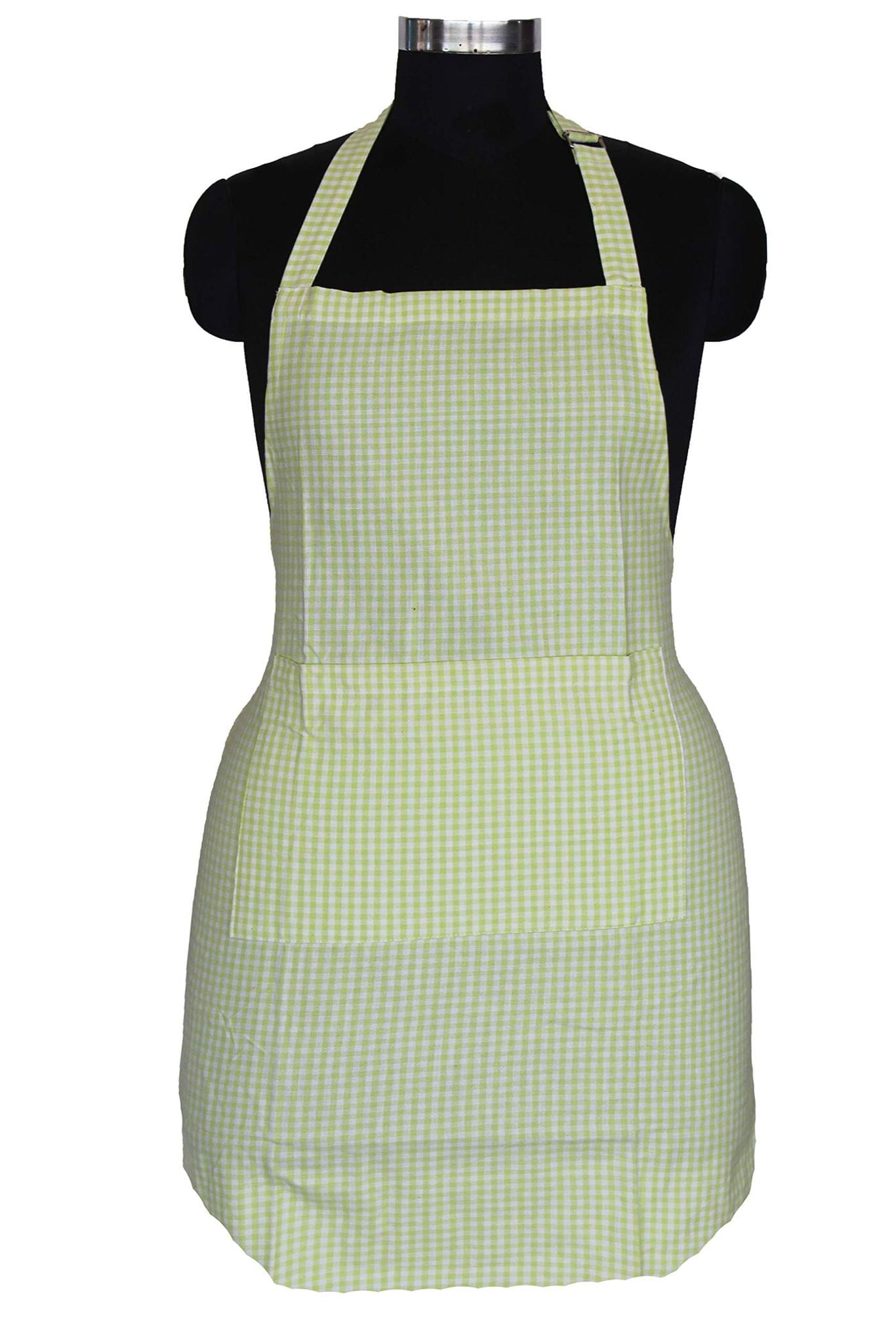 AIRWILL, 100% Cotton Designer Self Designed Bib Apron, Sized 65cm in Width and 80cm in Length with 2 Long Straps on Both Sides and Adjustable Buckle on Top. Pack of 1 pc