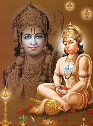 APM Hanuman JI Wall Sticker Fully Waterproof Vinyl Sticker self Adhesive for Living Room, Bedroom, Office, Kids Room 12X18 inches (H4)