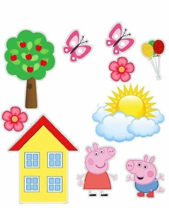 APM Kids Cartoon Wall Sticker Fully Waterproof Vinyl Sticker self