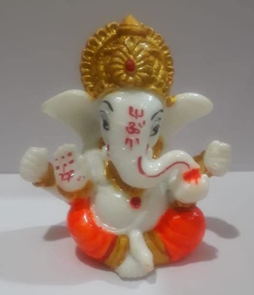 Silver Plated Ganesha Ji with Free Elephant Gift, 01 PC - Harris Teeter