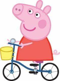 APM Peppa Pig Wall Sticker Fully Waterproof Vinyl Sticker self Adhesive for Living Room, Bedroom, Office, Kids Room 12X18 inches (PPC16) (PPC9)