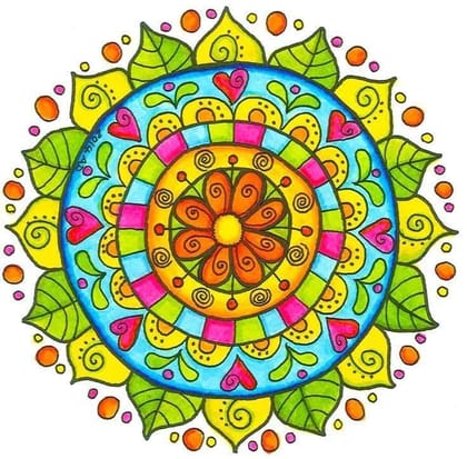 APM Rangoli Transparent Tile Sticker 18X18 INCHES (R10)