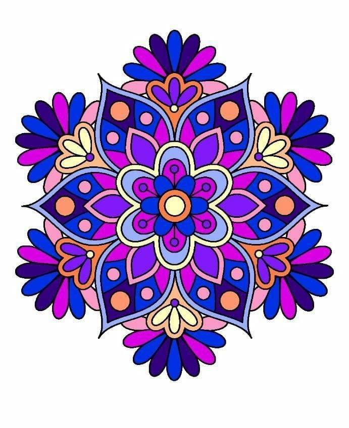 APM Rangoli Waterproof Laminated Floor Sticker in 15X15 inches (RNG4)