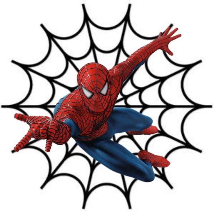 APM Spiderman Wall Sticker Fully Waterproof Vinyl Sticker self Adhesive for Living Room, Bedroom, Office, Kids Room 12X18 inches (S15)