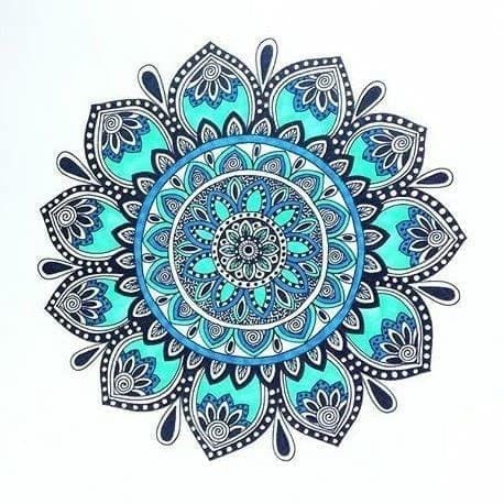 APM Rangoli Waterproof Laminated Floor Sticker in 15X15 inches (RL16)