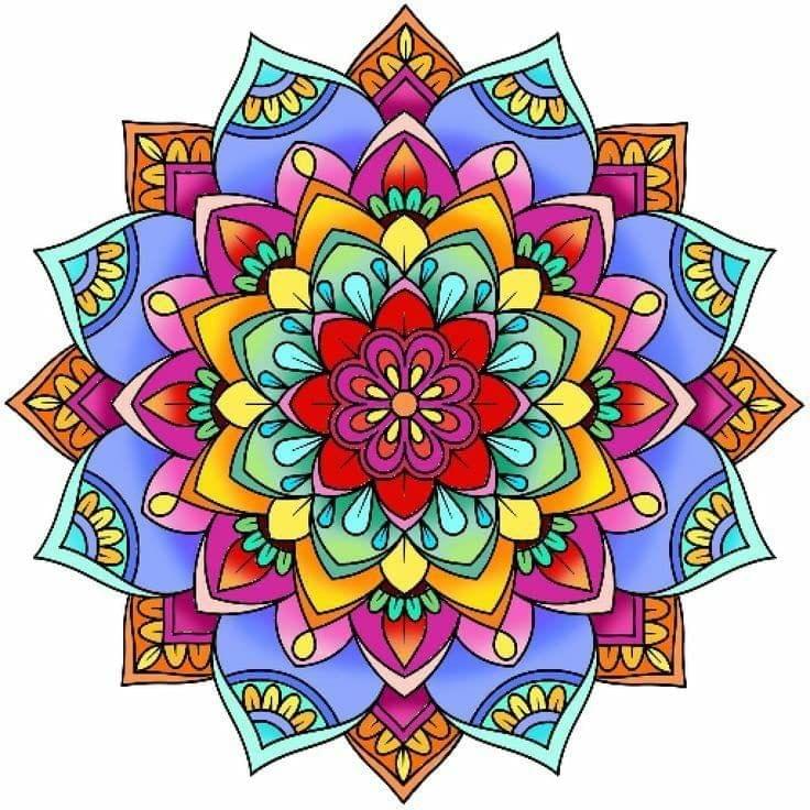 APM Rangoli Waterproof Laminated Floor Sticker in 15X15 inches (RL3)