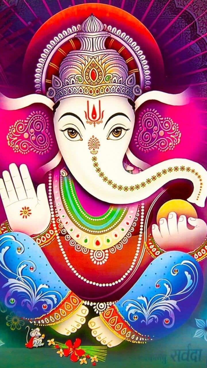 APM Ganpati Wall Sticker/Ganpati Bappa Fully Waterproof Vinyl Sticker self Adhesive for Living Room, Bedroom, Office, Kids Room 12X18 inches (GD23)