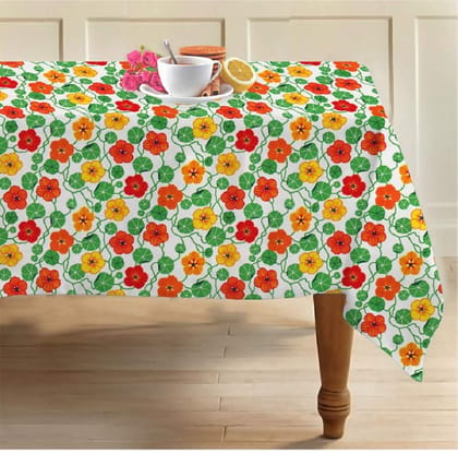 AIRWILL, 100% Cotton Designer Tablecloth/Teapoy Cloth, Sized by 140cm in Width and 180cm in Length. Use as 6/8 Seaters, Rectangles Shaped. Pack of 1 Piece