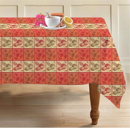 AIRWILL, 100% Cotton Designer Tablecloth/Teapoy Cloth, Sized by 140cm in Width and 180cm in Length. Use as 6/8 Seaters, Rectangles Shaped. Pack of 1 Piece