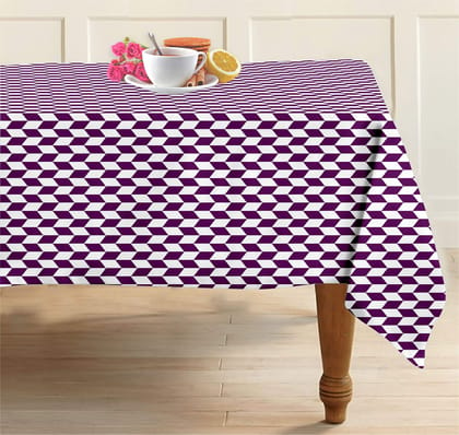 AIRWILL, 100% Cotton Designer Tablecloth/Teapoy Cloth, Sized by 140cm in Width and 180cm in Length. Use as 6/8 Seaters, Rectangles Shaped. Pack of 1 Piece