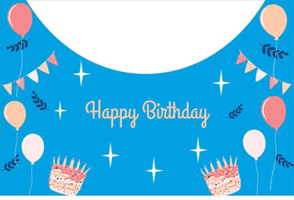 APM Happy Birthday Banner/Birthday Party Backdrop/Birthday Poster With Birthday Boy/Girl Name & Image (3ft ? 2ft) (B2)