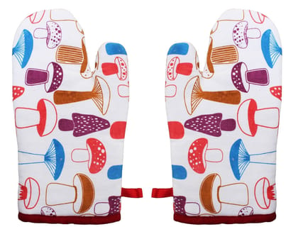 Airwill, Cotton Heart Resistant Oven Gloves (Pack of 2 Pieces)