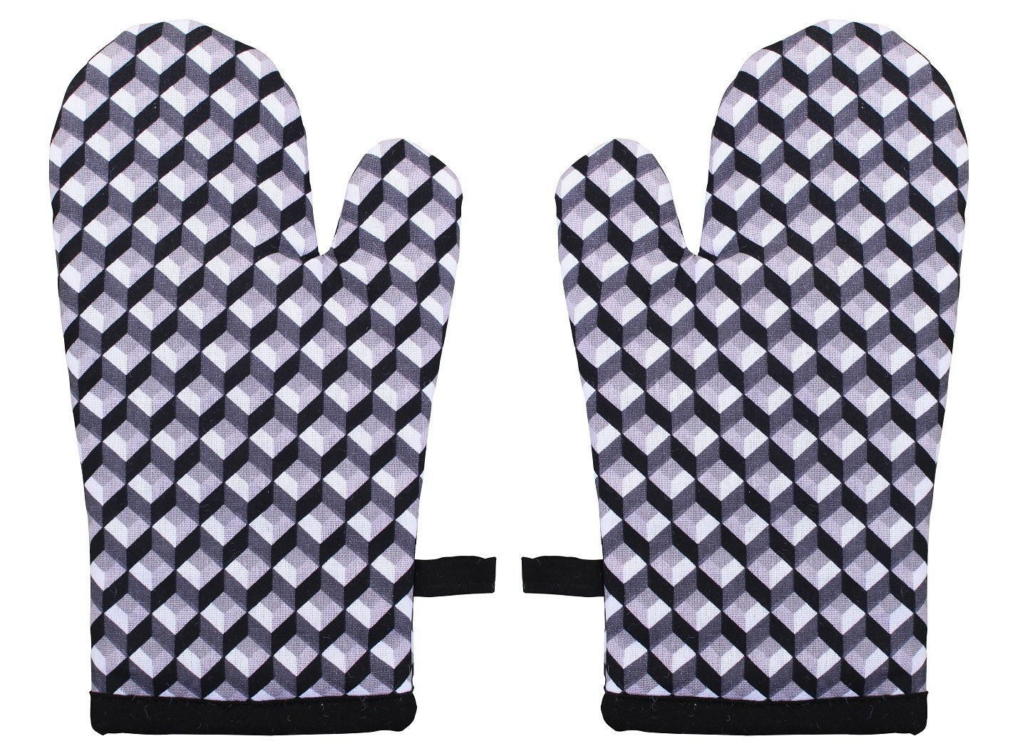 Airwill, Cotton Heart Resistant Oven Gloves (Pack of 2 Pieces)