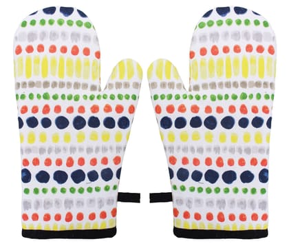 Airwill, Cotton Heart Resistant Oven Gloves (Pack of 2 Pieces)