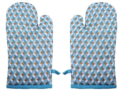 Airwill, Cotton Heart Resistant Oven Gloves (Pack of 2 Pieces)