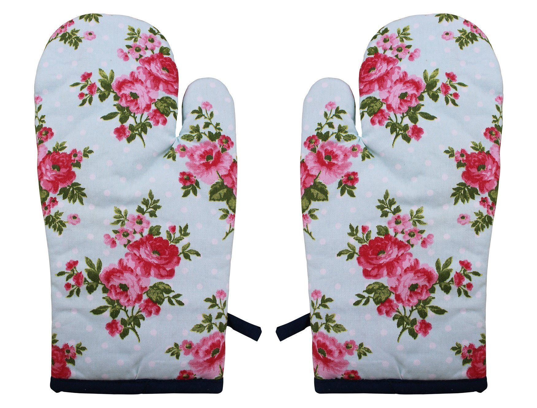 Airwill, Cotton Heart Resistant Oven Gloves (Pack of 2 Pieces)