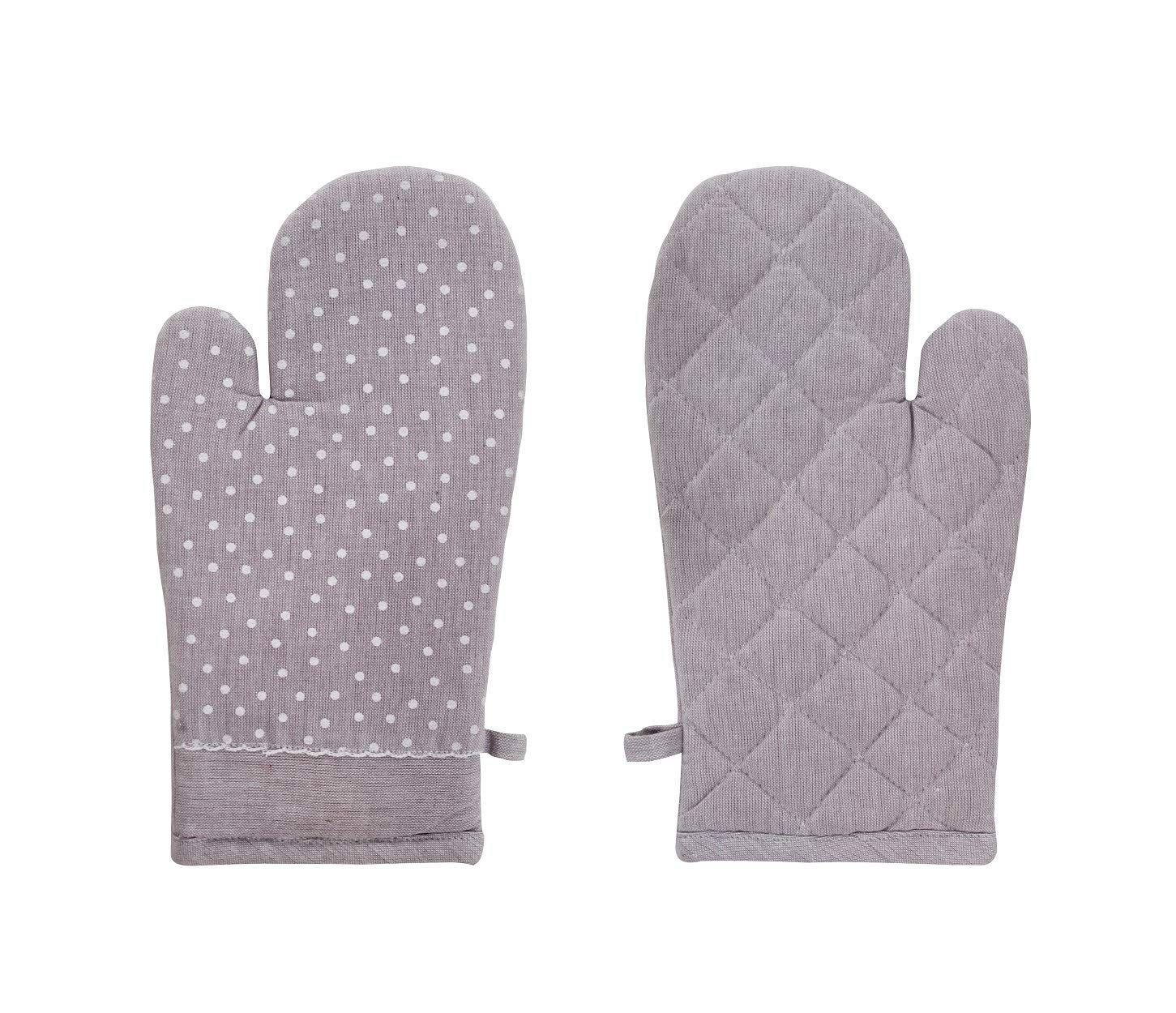 AIRWILL, 100% Cotton Kitchen Padded Oven Gloves, Mitts (Pack of 2)