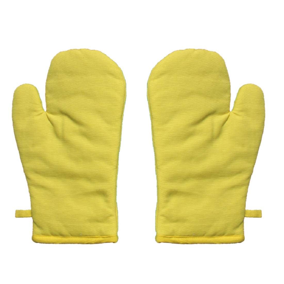 AIRWILL, 100% Cotton Kitchen Padded Oven Gloves, Mitts (Pack of 2)