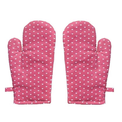 AIRWILL, 100% Cotton Kitchen Padded Oven Gloves, Mitts (Pack of 2)