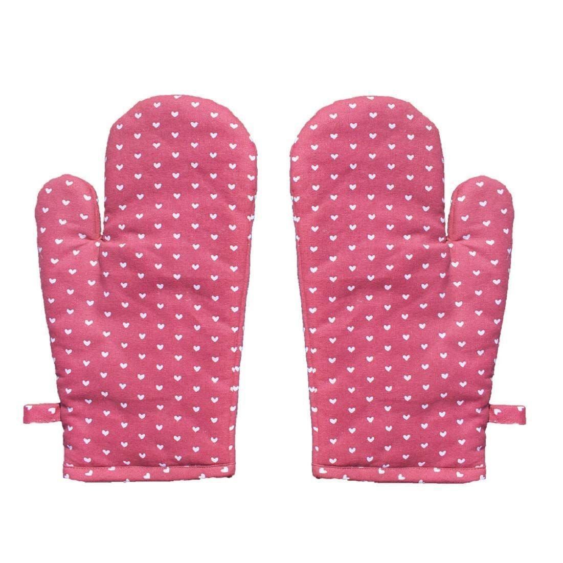 AIRWILL, 100% Cotton Kitchen Padded Oven Gloves, Mitts (Pack of 2)