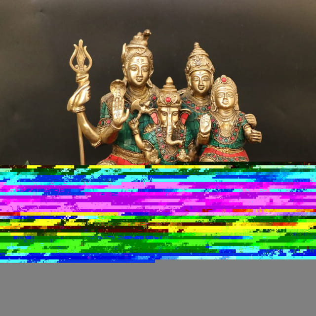 ARTVARKO™ Brass Lord Shiva Parvati Kartikeya and Ganesha Murti Shiv Family  Parivar Shivlin Idol Statue for Home Décor Mandir Temple Gift Showpiece 9  Inches Height : Amazon.in: Home & Kitchen
