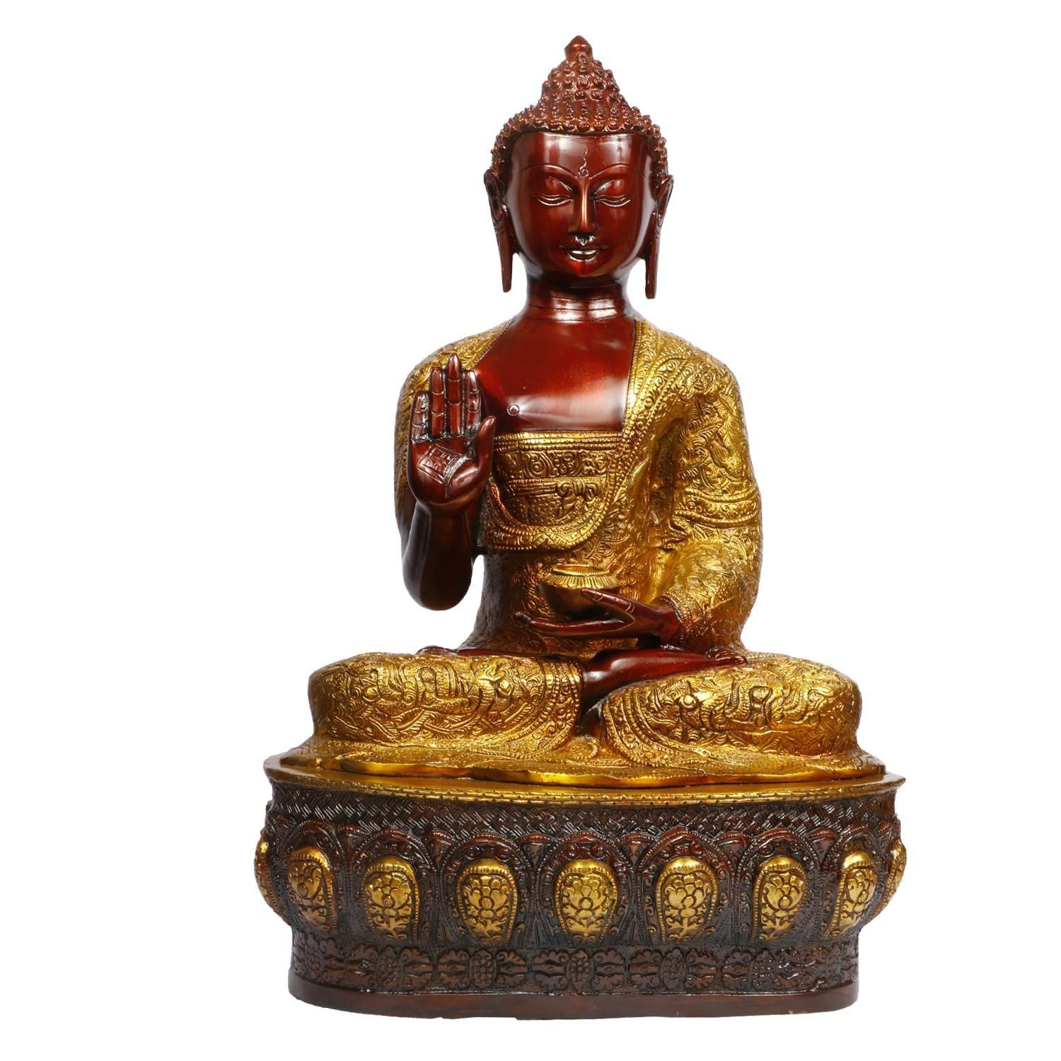FRONTEX Buddha in a Siting Pose With Blessing Hand | Dual Side| Brown Color  Key Chain Price in India - Buy FRONTEX Buddha in a Siting Pose With Blessing  Hand | Dual