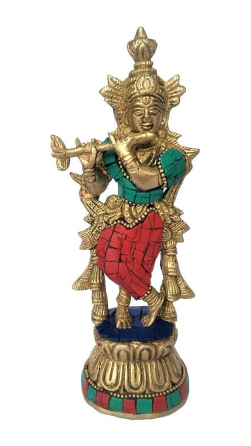Brass Lord Krishna Idol Statue Krishna 15 Inches Statue - Shop Eco-friendly  Luxury Items!