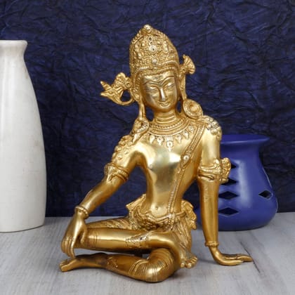 ARTVARKO Brass Murti of Lord Indra Dev Mahavastu Rain God | Inder Dev | Vastu Remedy | FengShui | Height 9.5 inches�