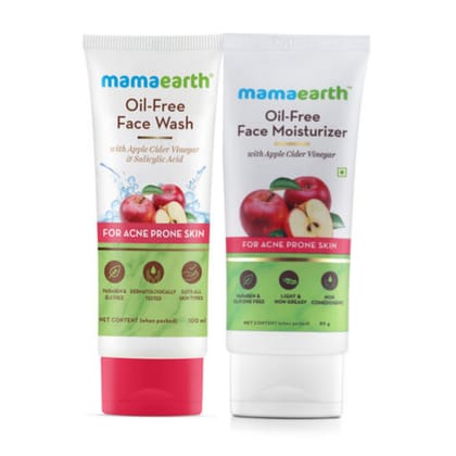 Mamaearth Apple Cider Vinegar facewash (100 ml) + Moisturzer (80 gm) Combo Pack of 2