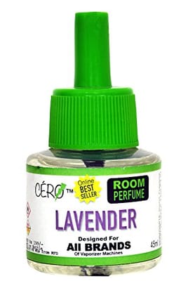 CERO ® Room Perfume LAVENDER for All Brands of Vaporizer/Diffuser Machines Cartridge Bottle (45ml)