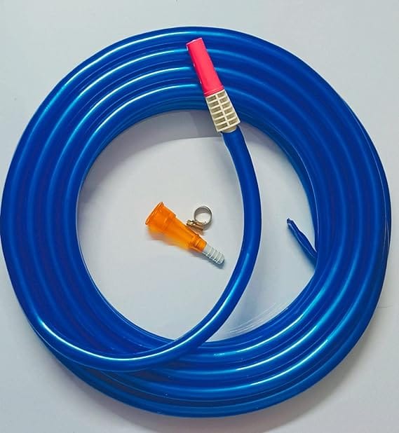 10 mtr(1/2 inch). garden pipe blue colour,heavy durable and flexible garden house with 2 clamps,tap adapter and spray gun for watering,home garden,car wash,floor cleaning etc