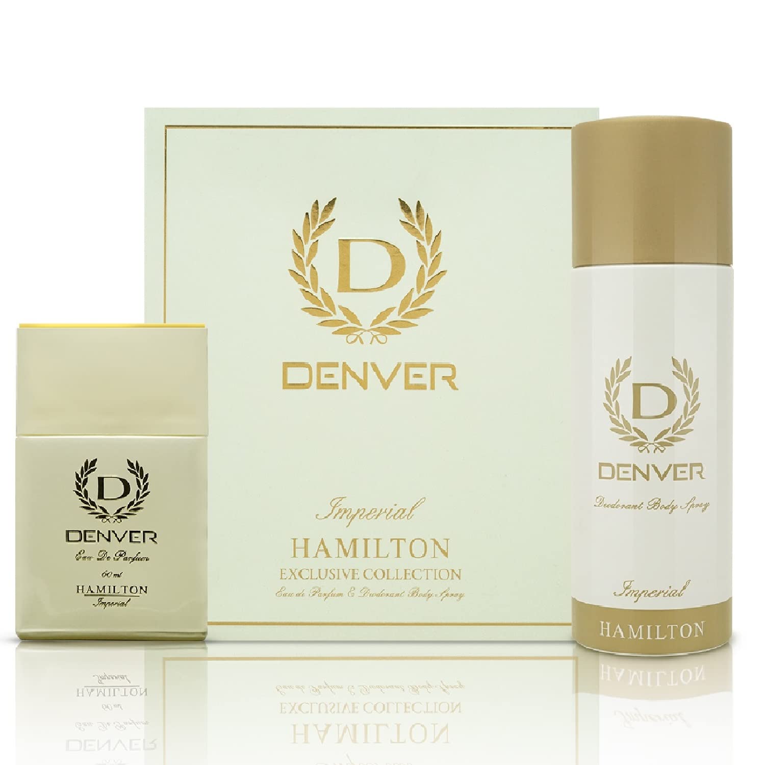 DENVER Imperial Gift Set - Imperial Deodorant (165ML) + Perfume (60ML) | Long Lasting Perfume Scent Deo for Men Deodorant Perfume Combo Long-Lasting Men's Fragrance