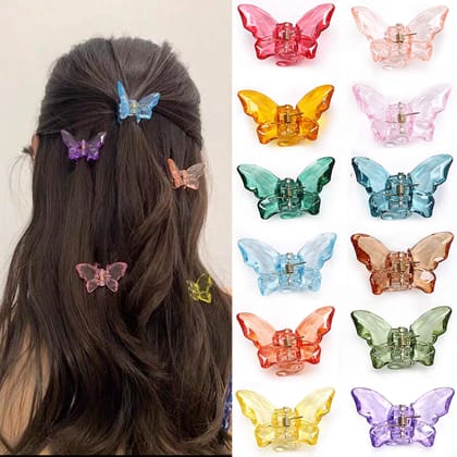 Mini cute Transparent Hair butterfly claw clips