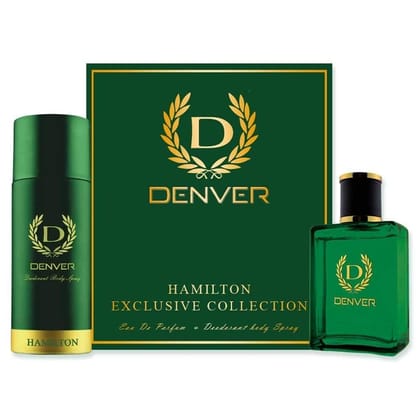 DENVER Hamilton Gift Set - Deodorant - 165ML+ Perfume 60ML - For Men