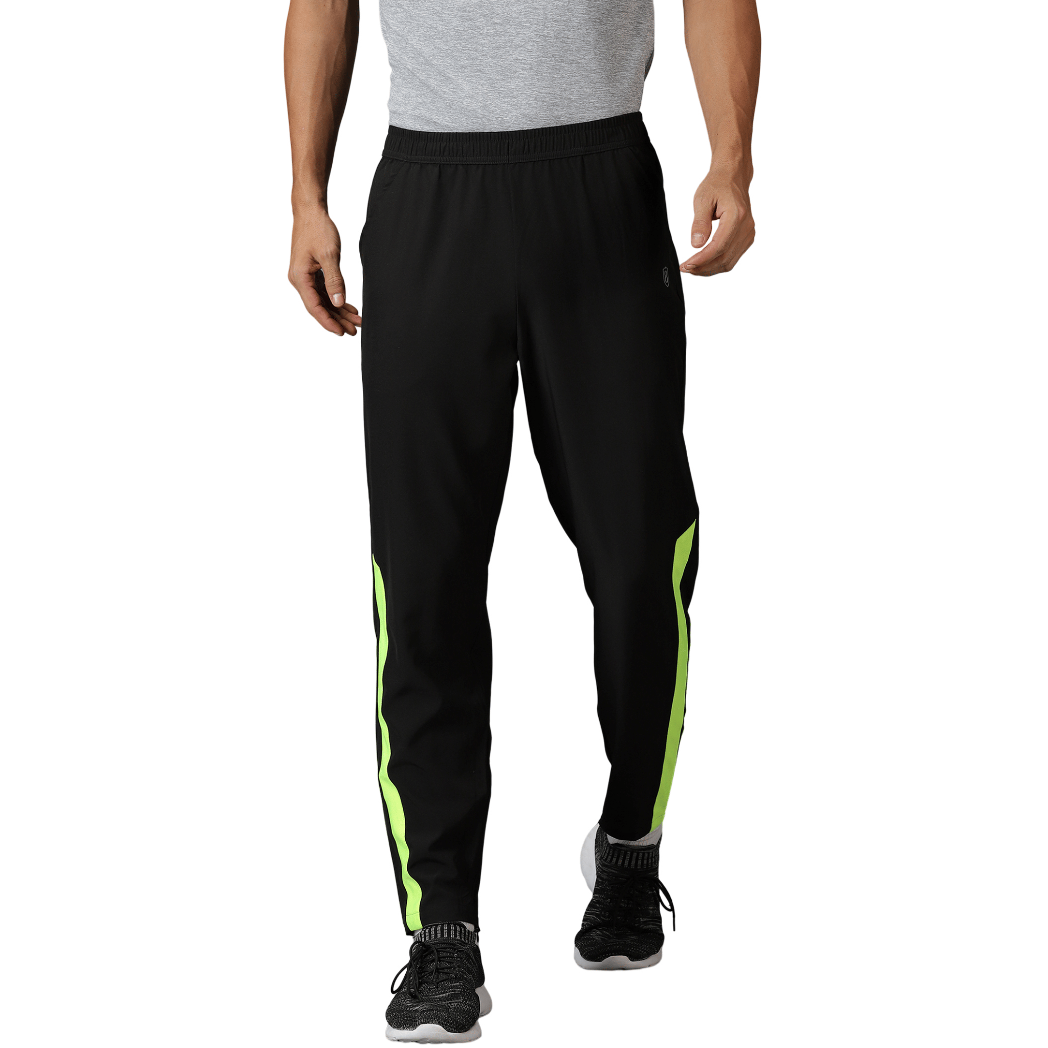 DOMIN8 Men's outdoor color block Training trousers with Slant pockets