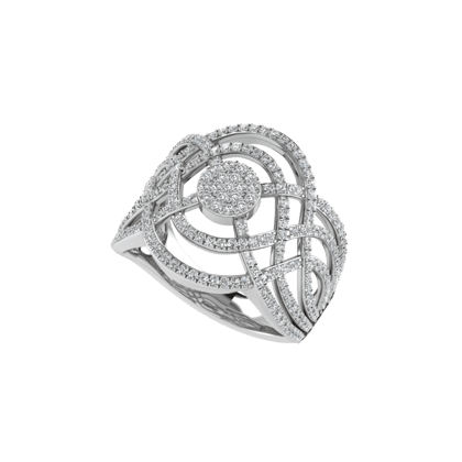 Interwoven Diamond Ring