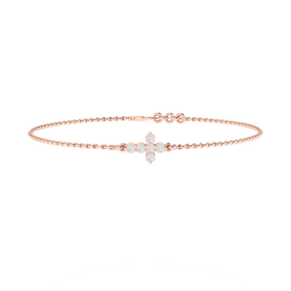 Beautiful Diamond Cross Bracelet