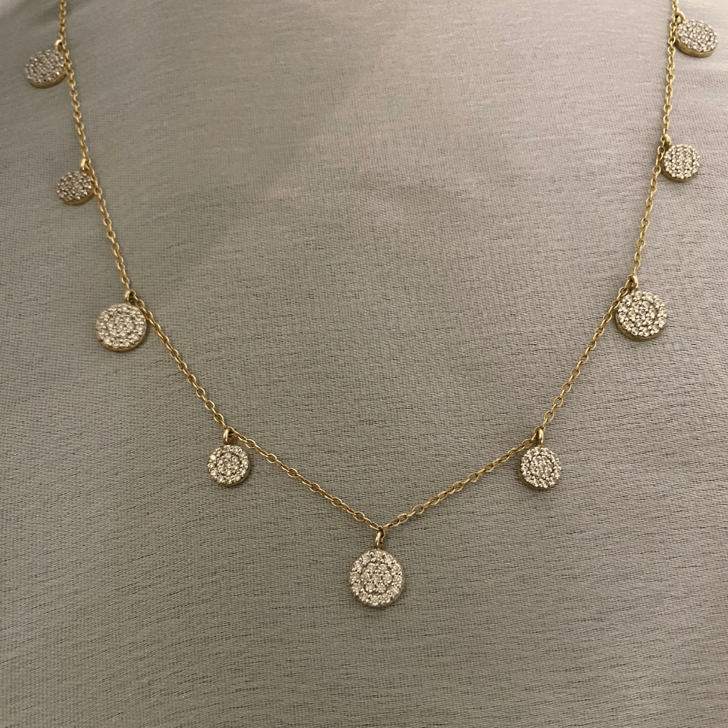 Round Diamond Dangler